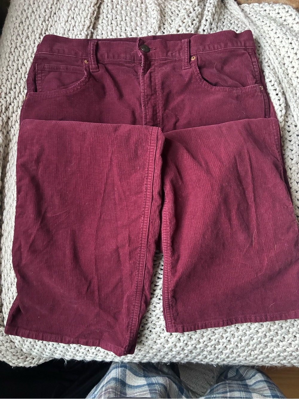 Gap Burgundy Corduroy Jeans